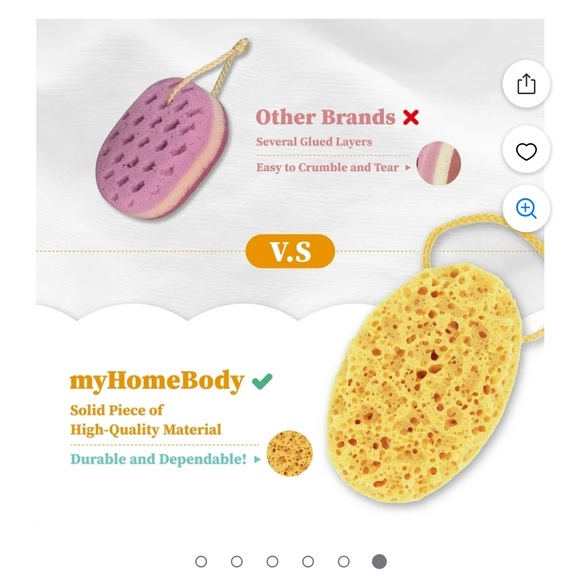 MyHome Premium Bath Sponge, Bath Sponge, Body Sponge, Shower Sponge, Bath Loofah - Picture 6 of 9